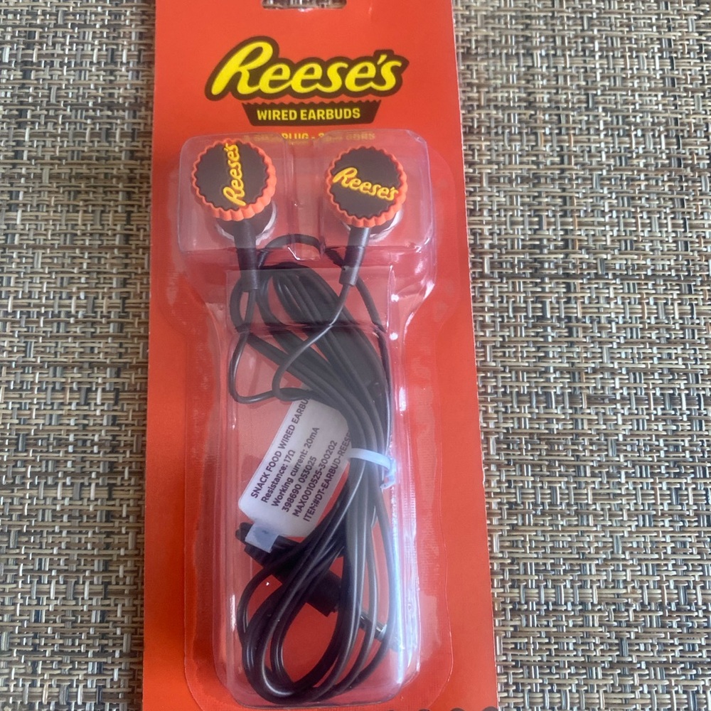 Reese's Wired Earbuds - Orange & Black